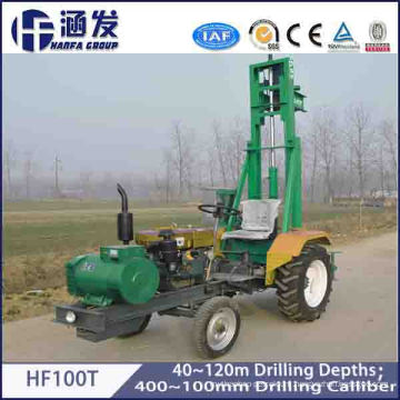 100m Tractor Mounted Water Well Drilling Rig Drill Machine for Sale
